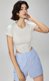 Modal Ribbed Yoga Crop Top