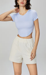 Modal Ribbed Yoga Crop Top