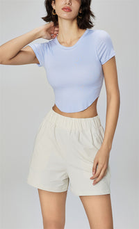 Modal Ribbed Yoga Crop Top