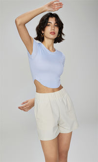 Modal Ribbed Yoga Crop Top