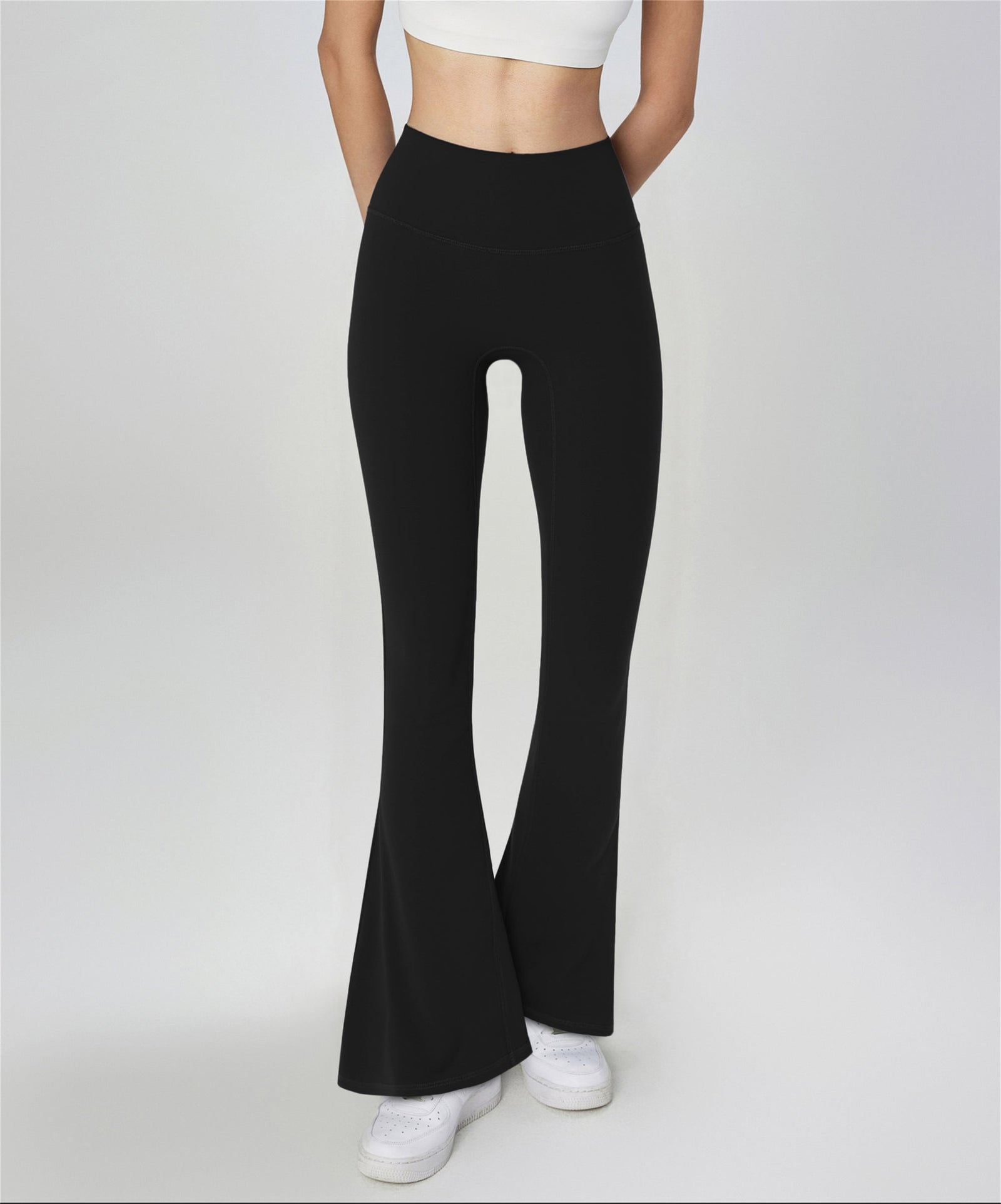 High-Waist Flare Yoga Pants color detail - women's yoga activewear by Lepeins