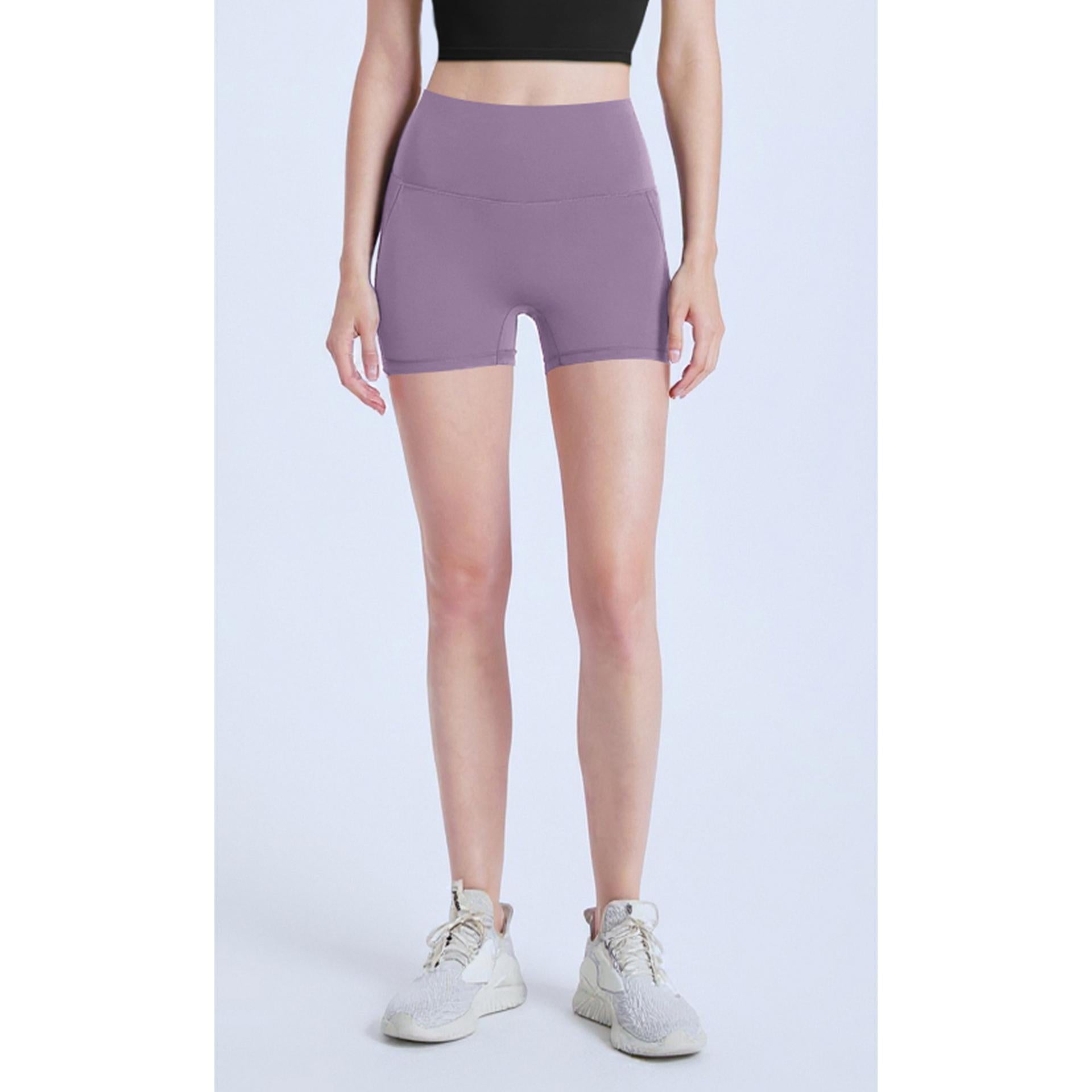 NULS Peach Hip Yoga Shorts Women's Two Points High Waist Hip Lift Running Sports Cycling Pants Pilates Fitness