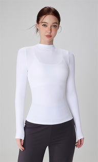 High-Neck Yoga Top