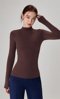 High-Neck Yoga Top