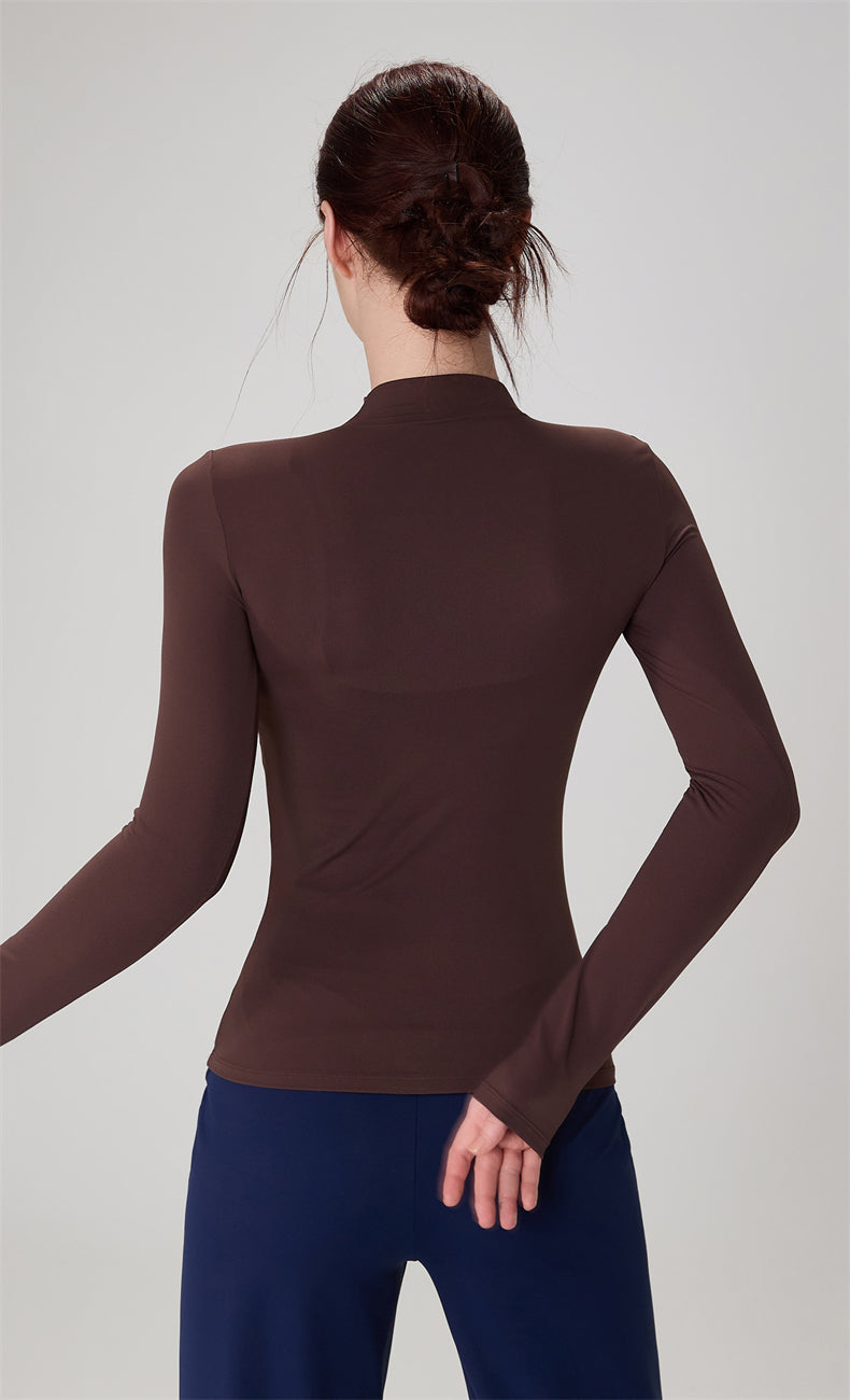 High-Neck Yoga Top