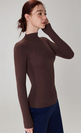 High-Neck Yoga Top