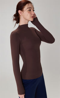 High-Neck Yoga Top