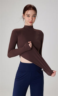 High-Neck Yoga Top