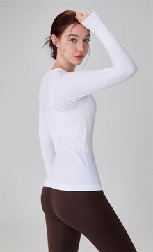 Seamless Long-Sleeve Yoga Top