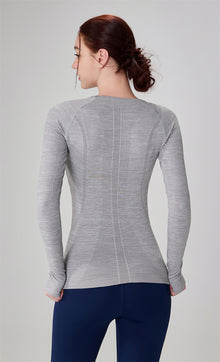 Seamless Long-Sleeve Yoga Top