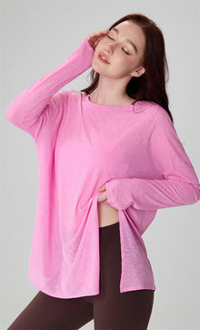 AirFlow Split-Hem Yoga Pullover