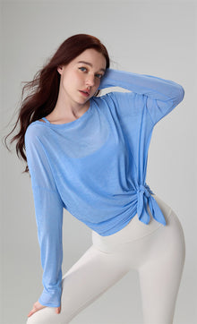 AirFlow Split-Hem Yoga Pullover