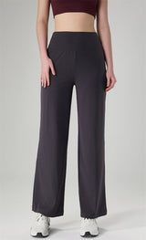 SlimFit High-Rise Straight-Leg Yoga Pants - Tummy Control & Butt-Lifting | Lepeins