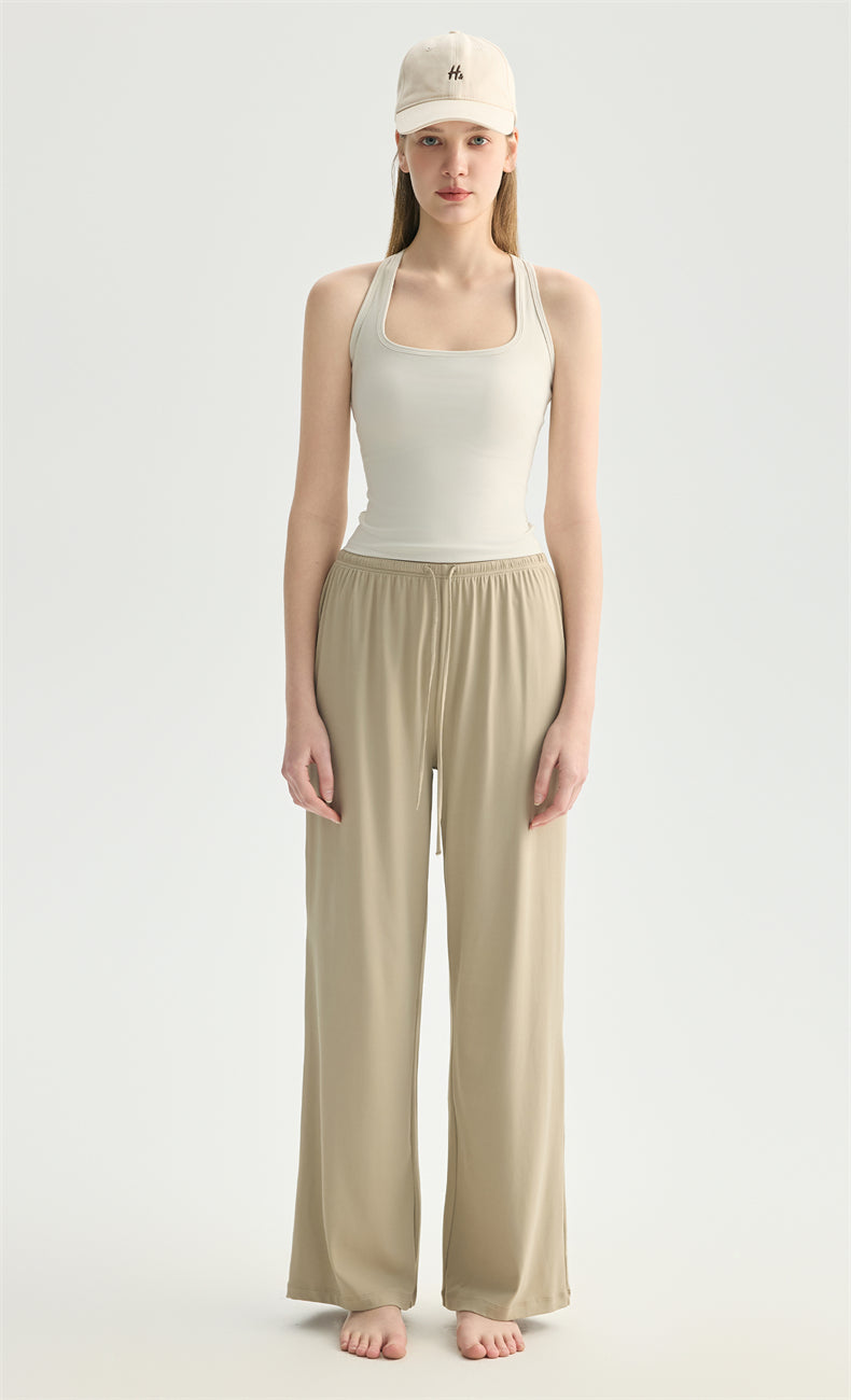 Soft NULS Wide-Leg Lounge Pants - Low-Rise Fluid Fit
