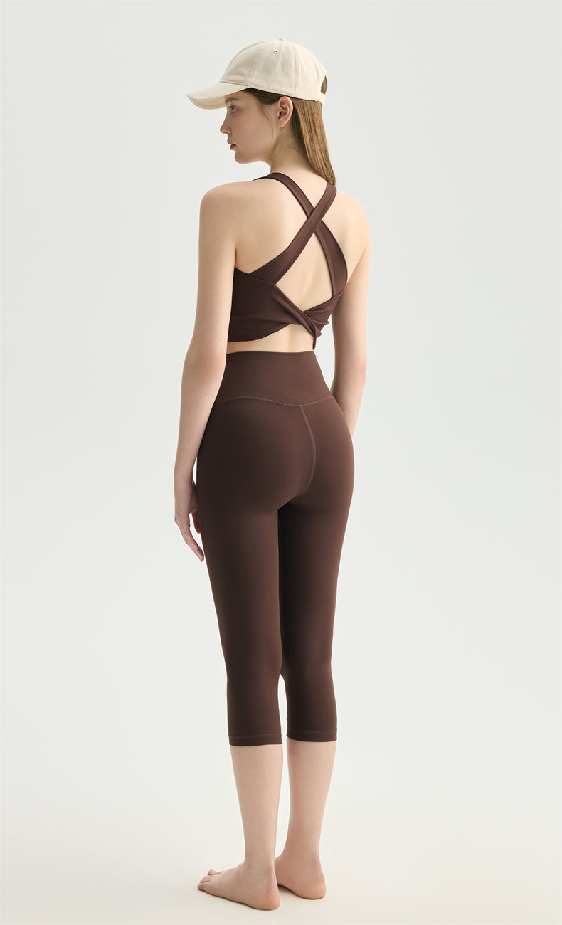 NULS Wide X-Back Sports Bra - Sweetheart Neckline