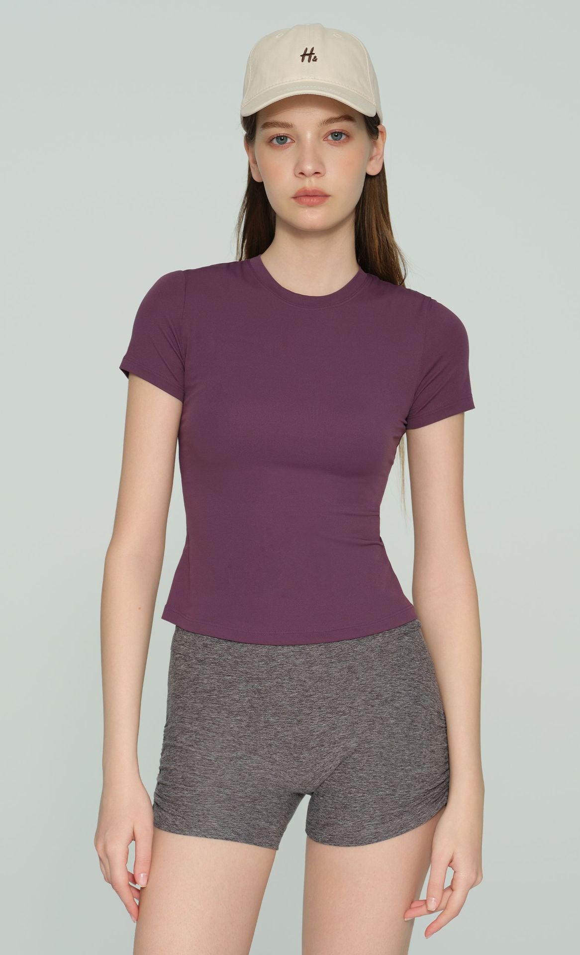 New Slim-Fit Yoga Short Sleeve T-Shirt for Women - Running Pilates Training Fitness Top