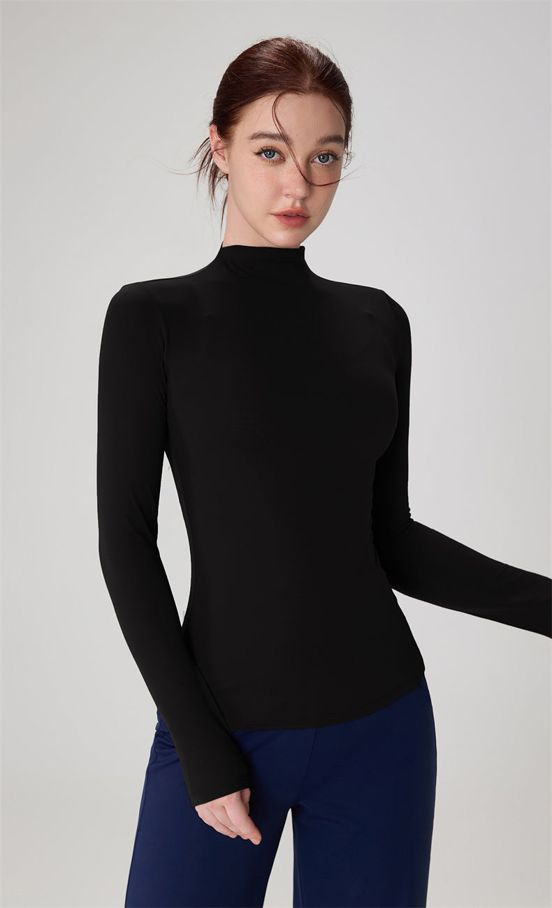 High-Neck Yoga Top