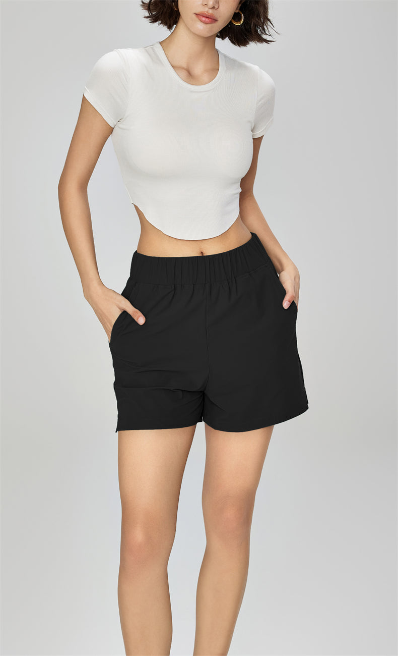 High-Waist Yoga Shorts