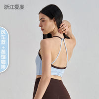 NULS American neck sports underwear women's summer European and American beauty back fitness bra running pilates yoga vest