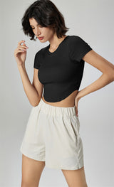 Modal Ribbed Yoga Crop Top