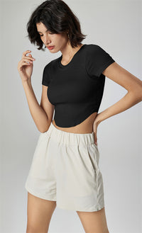 Modal Ribbed Yoga Crop Top