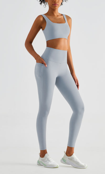 LuxeFlex Sculpt: High-Waist Pocket Yoga Leggings