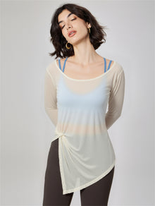 Relaxed Long-Sleeve Yoga Top