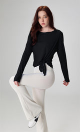AirFlow Split-Hem Yoga Pullover