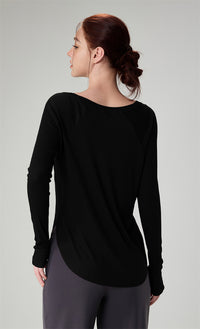 Bare Sensation Off-Shoulder Yoga Top