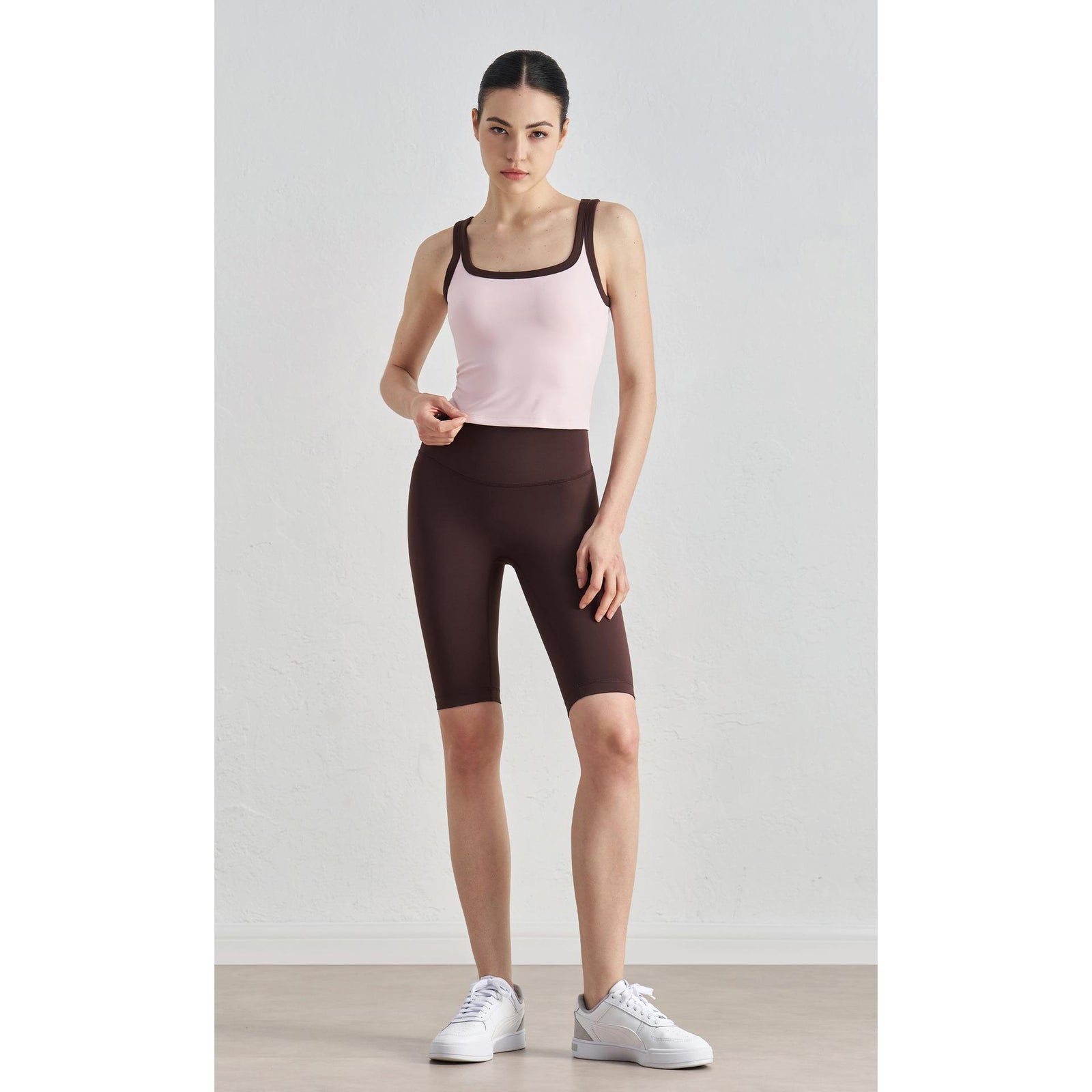 NULS U-Neck Colorblock Sports Bra back view - women's yoga activewear by Lepeins