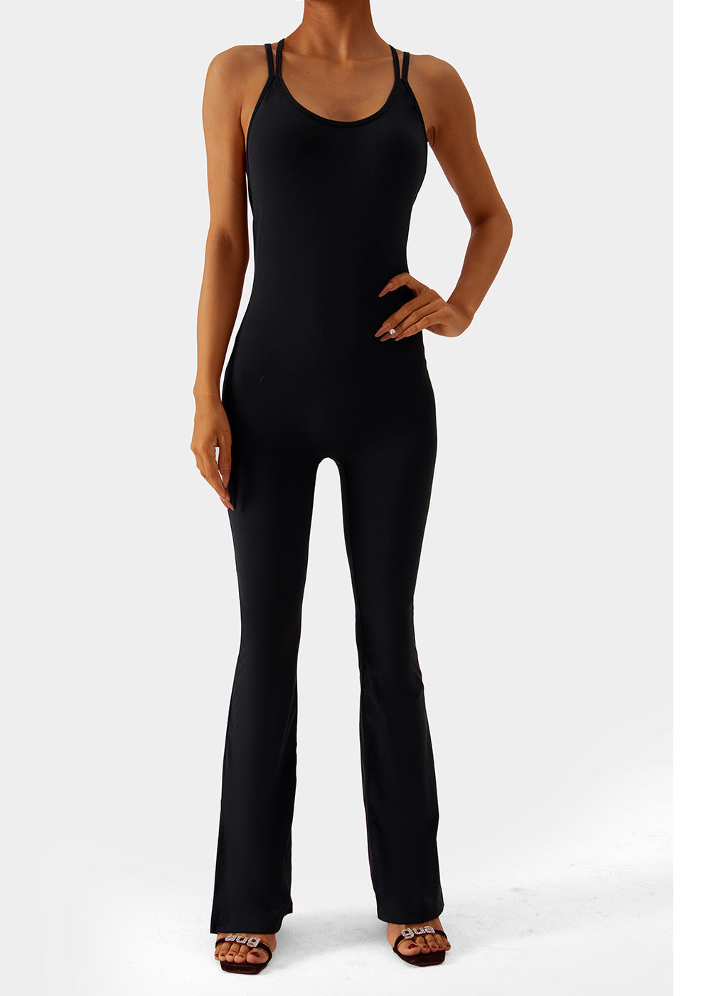 Flared Activewear Bodysuit