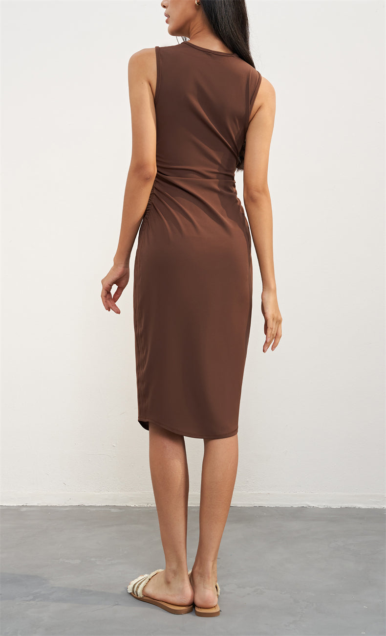 Nuls Soft-Touch Gathered Waist Dress