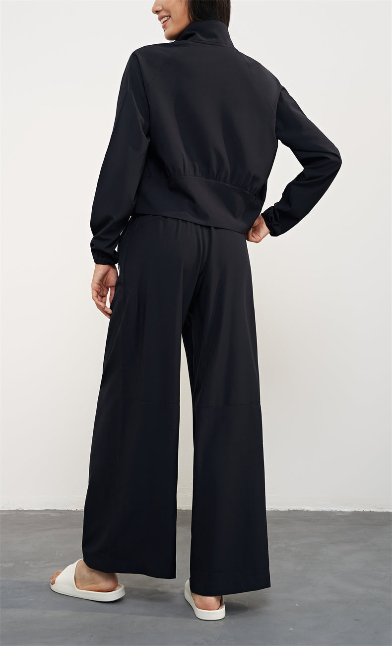 SunShield Zip-Up Cooling Jacket studio fit view - yoga jacket for studio-to-street layering for women in New Zealand