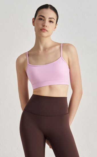 NULS Slim-Strap Light Support Sports Bra color detail - Lepeins sports bra for Pilates and yoga