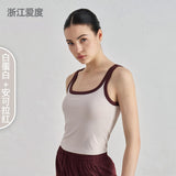 NULS youth nude color matching yoga underwear women's U-neck beautiful back outer wear sports vest summer sweet sister fitness bra