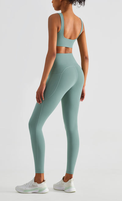 LuxeFlex Sculpt: High-Waist Pocket Yoga Leggings