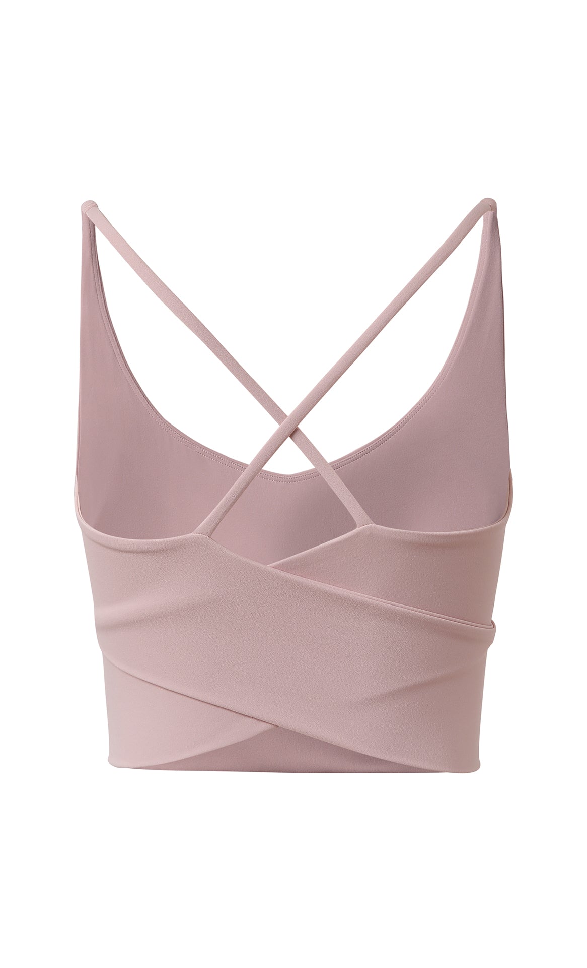 NULS Heart-Neck X-Back Sports Bra front view - women's yoga activewear by Lepeins
