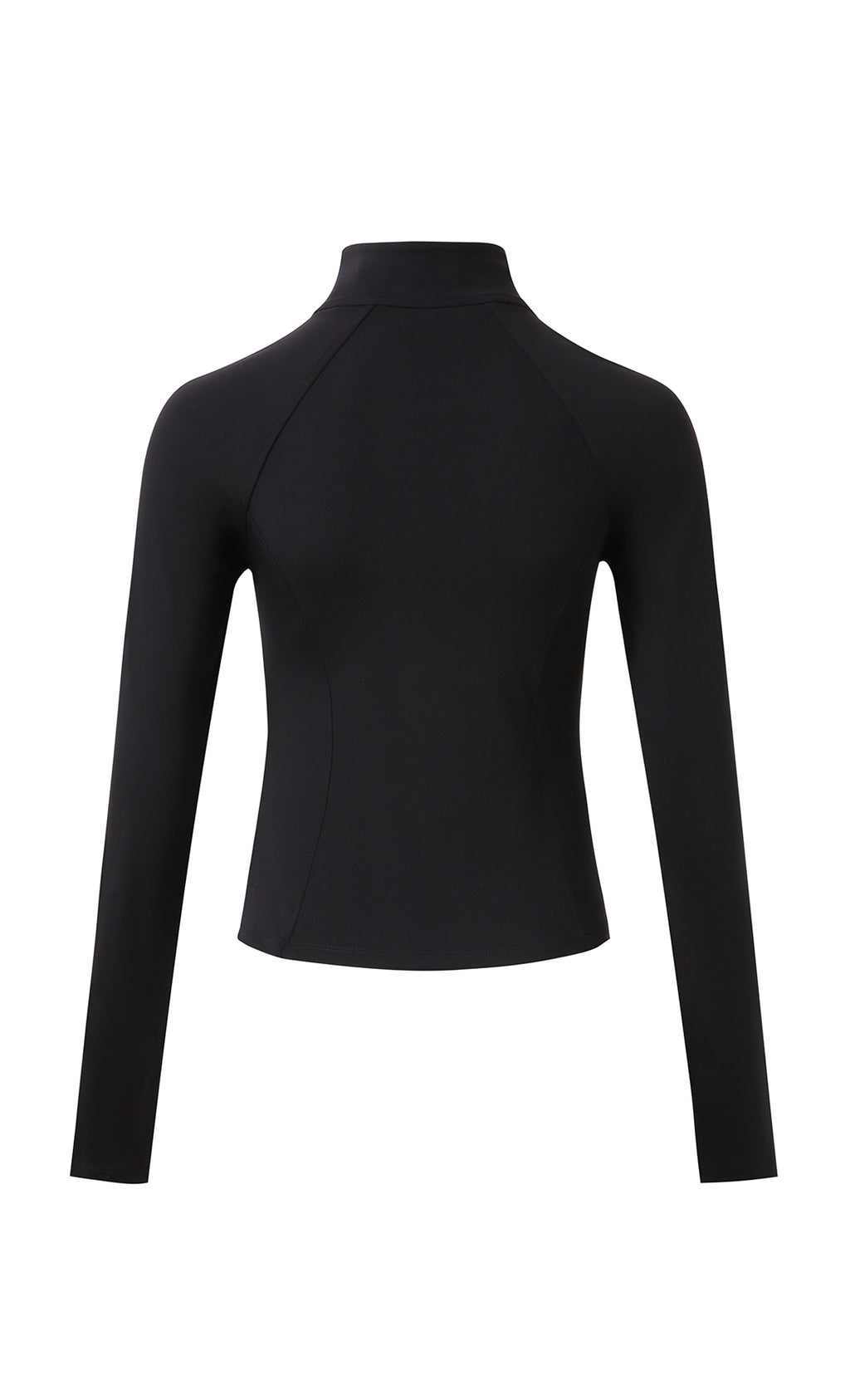 Second-Skin High-Neck Active Jacket | Ultra-Quiet 80/20 Fabric with Thumbhole Sleeves