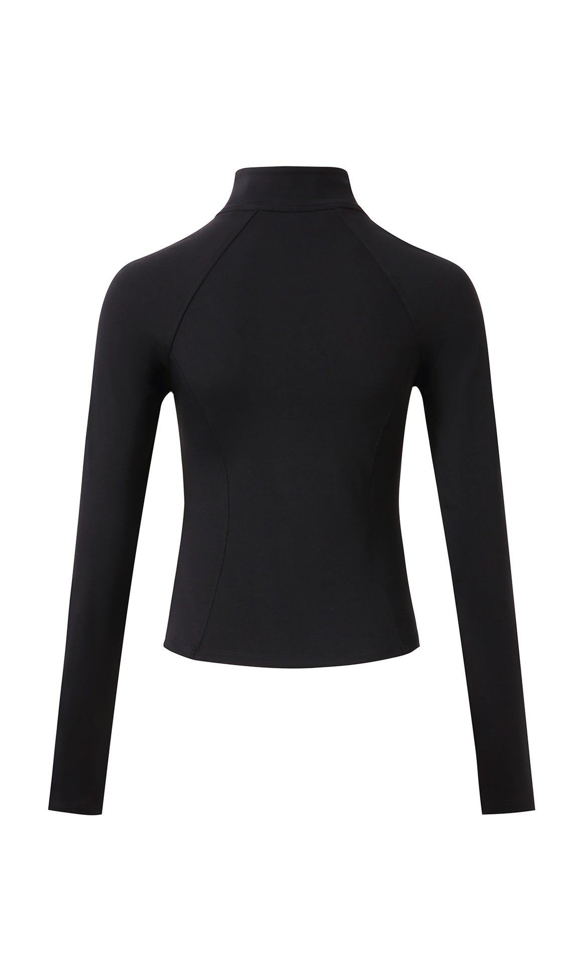 Second-Skin High-Neck Active Jacket | Ultra-Quiet 80/20 Fabric with Thumbhole Sleeves