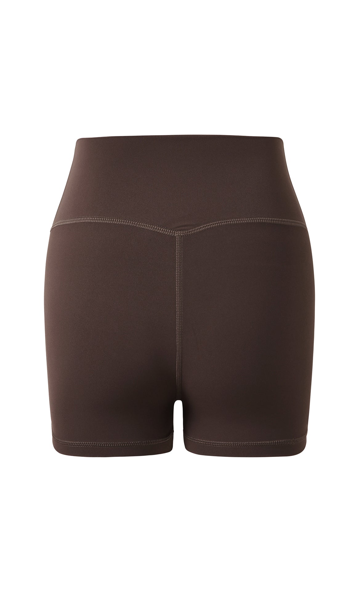 NULS Seamless Front High-Waisted Yoga Shorts front view - women's yoga activewear by Lepeins