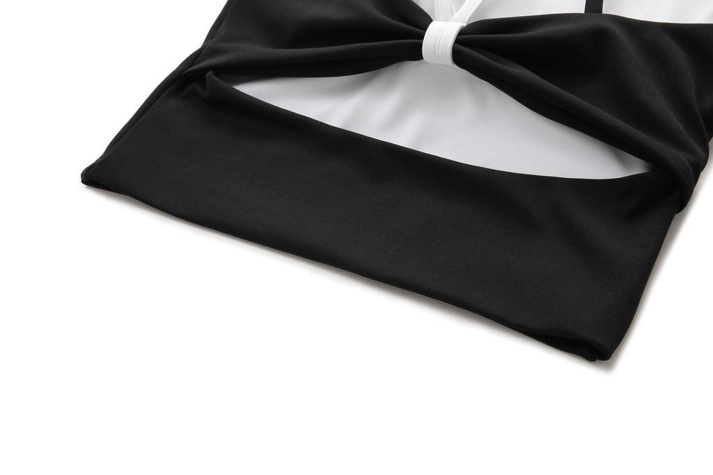 NULS Butterfly Cross-Back Yoga Tank - Faux Layered & Built-In Bra