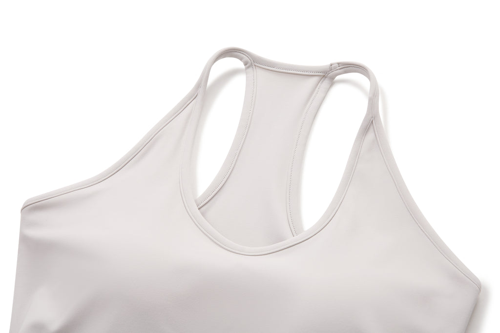 Zen-Flow Deep U-Neck Yoga Tank - Lightweight 220g Breathable Vest