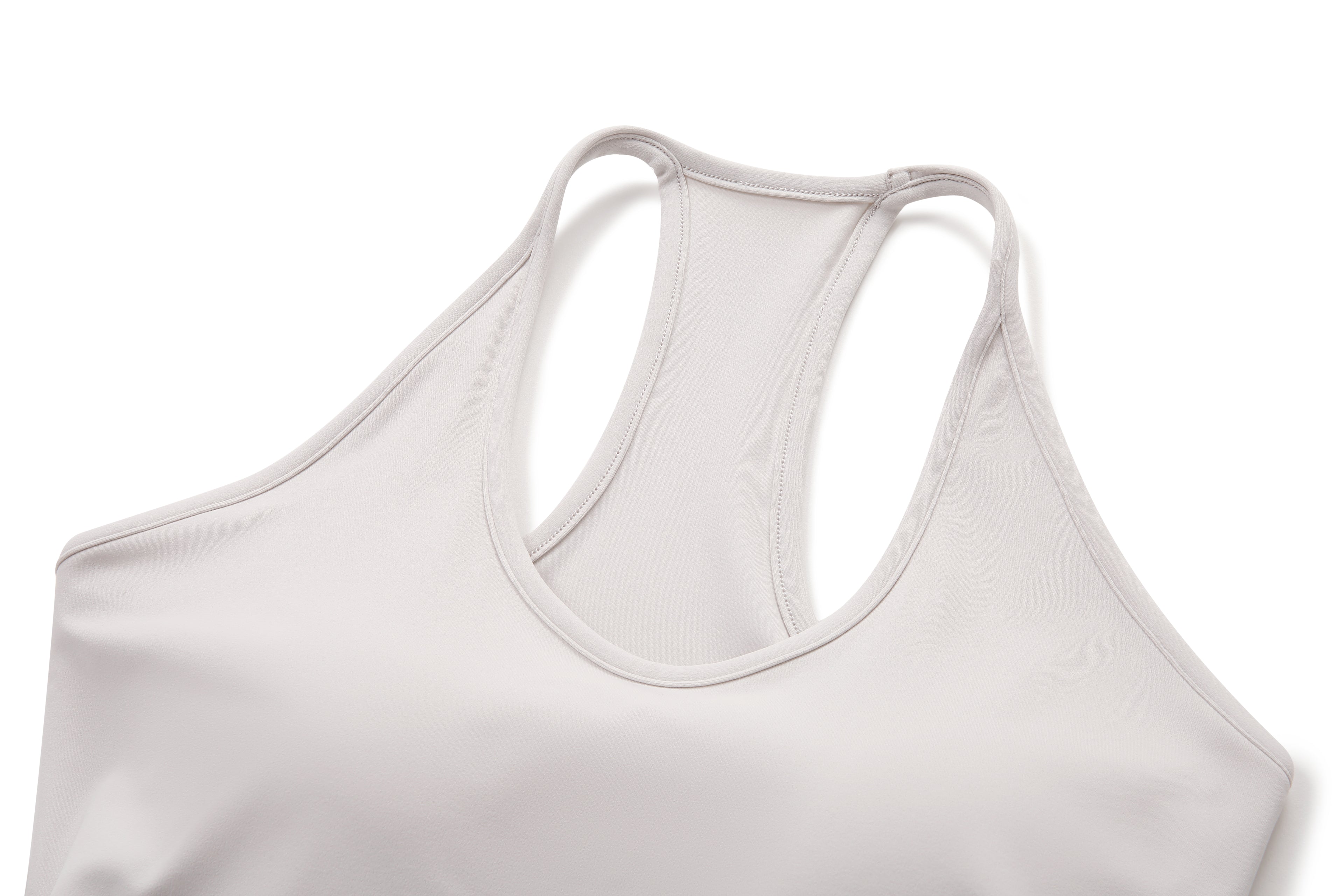 Zen-Flow Deep U-Neck Yoga Tank - Lightweight 220g Breathable Vest