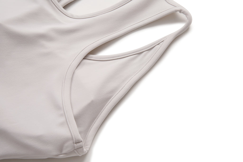 Zen-Flow Deep U-Neck Yoga Tank - Lightweight 220g Breathable Vest