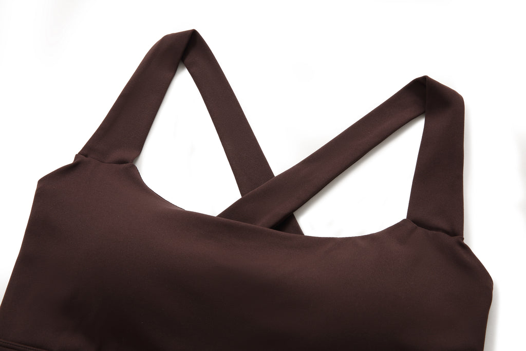 NULS Wide X-Back Sports Bra - Sweetheart Neckline