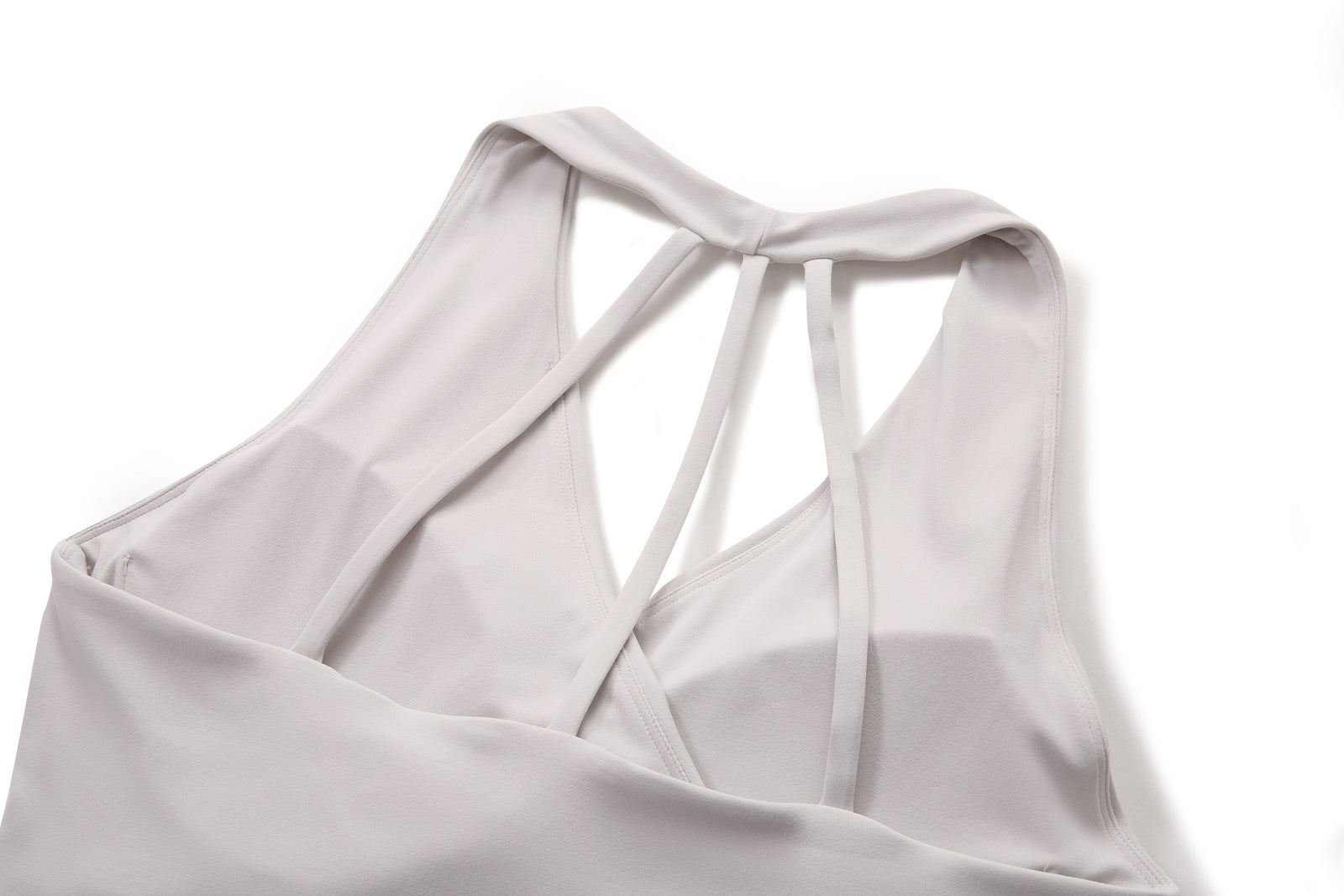 NULS Criss-Cross Wrap Sports Bra back view - women's yoga activewear by Lepeins
