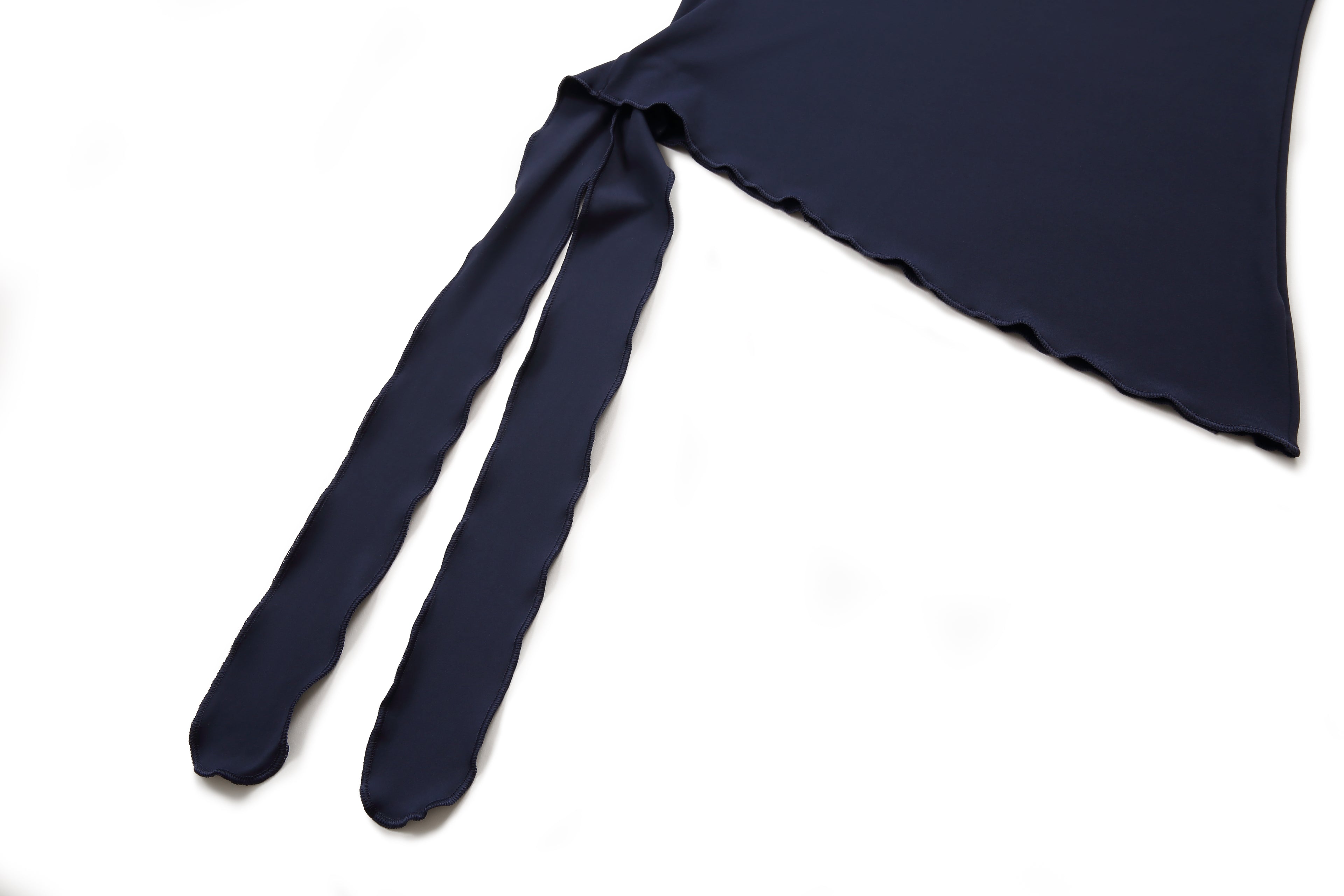 NULS Asymmetrical Side-Tie Yoga Tee - Flattering Fit