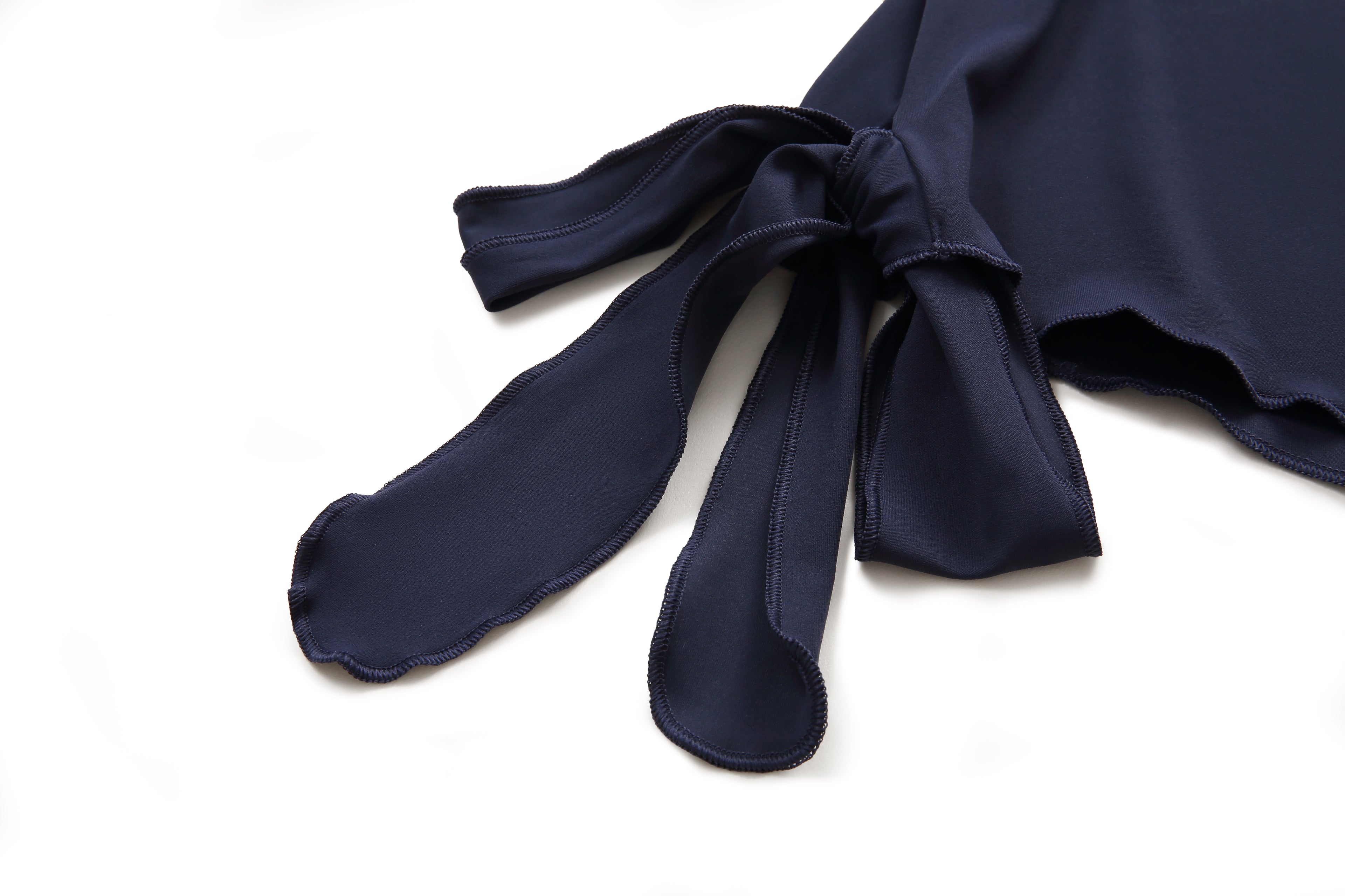 NULS Asymmetrical Side-Tie Yoga Tee - Flattering Fit