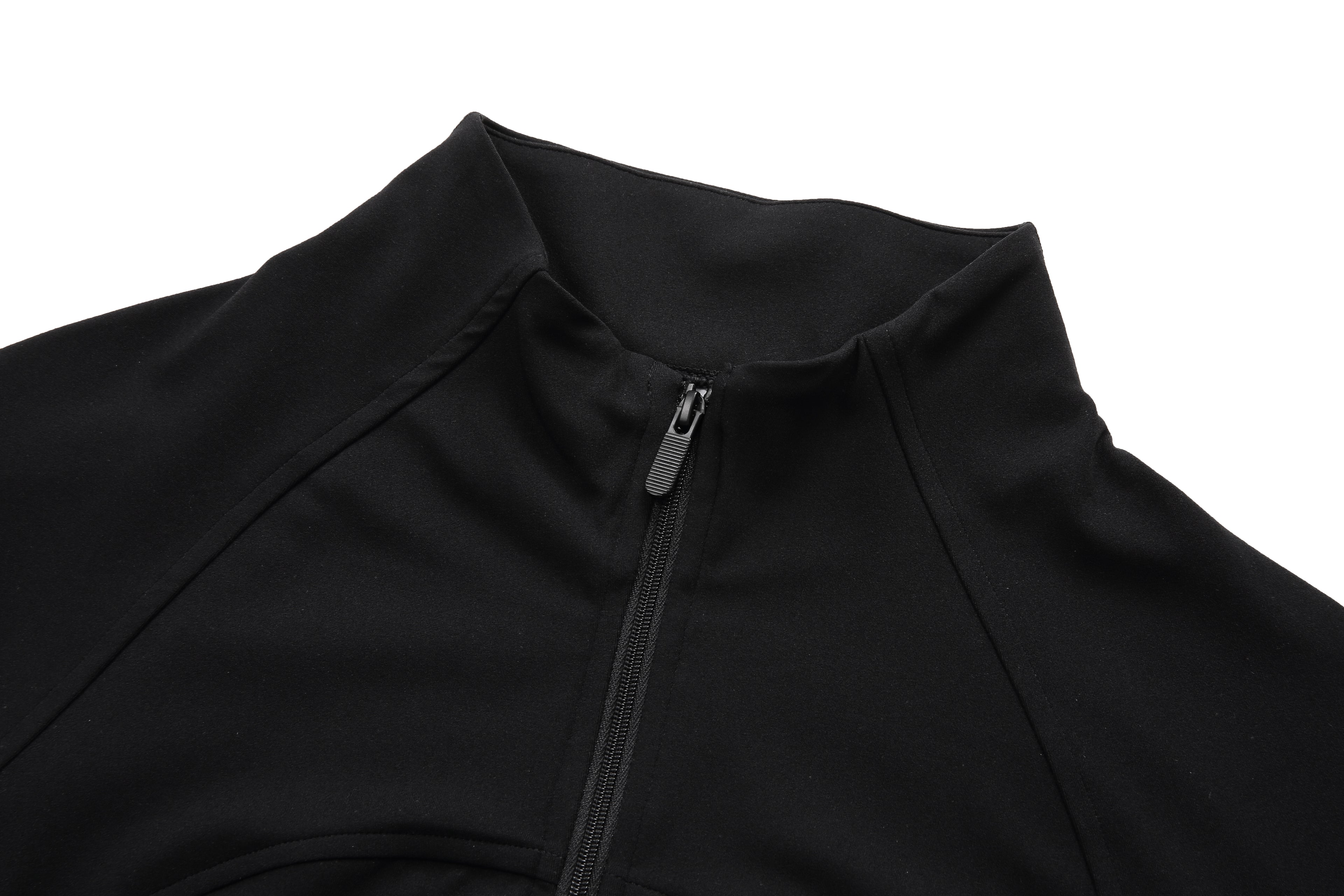 Second-Skin High-Neck Active Jacket | Ultra-Quiet 80/20 Fabric with Thumbhole Sleeves