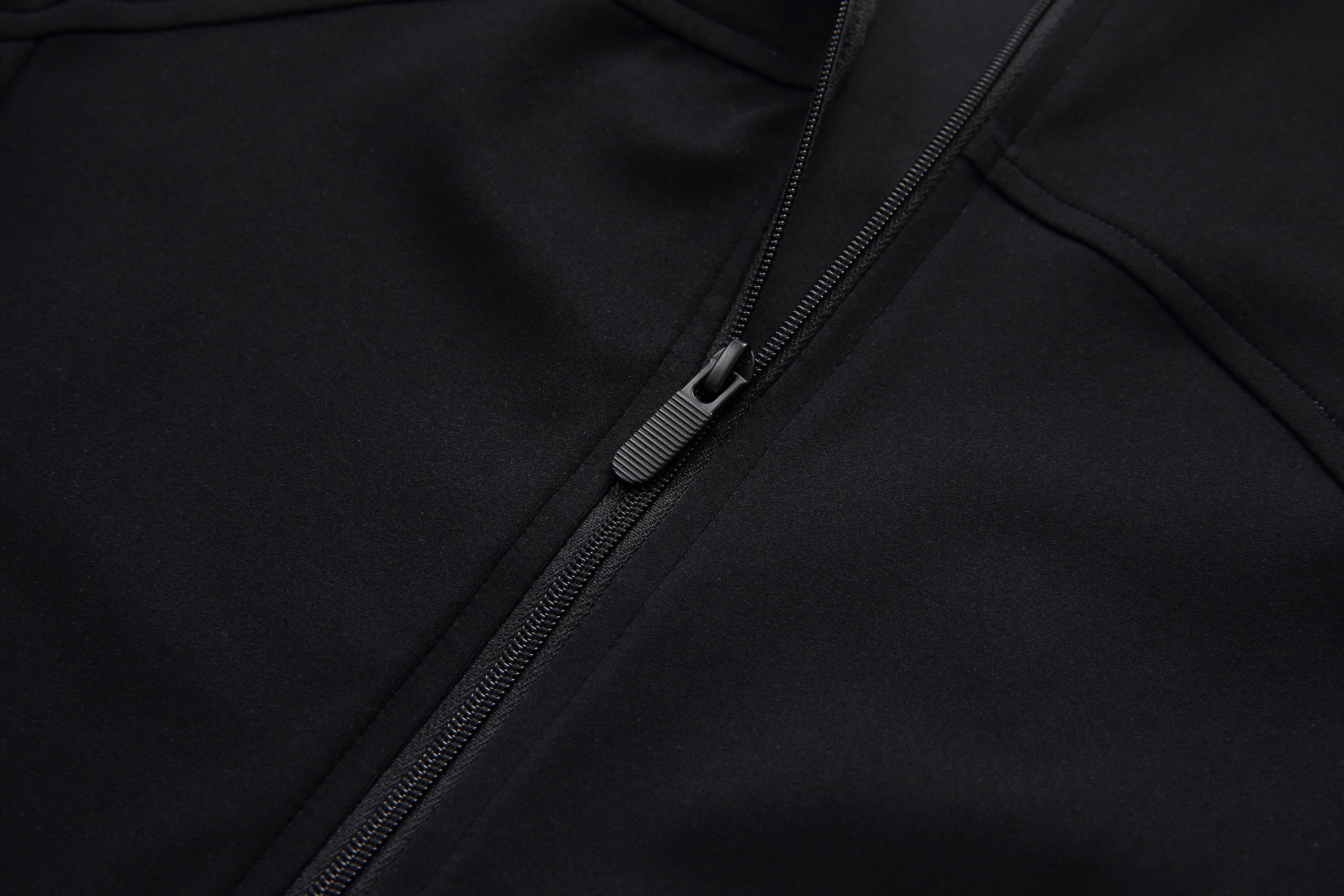 Second-Skin High-Neck Active Jacket | Ultra-Quiet 80/20 Fabric with Thumbhole Sleeves